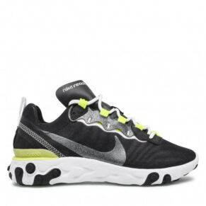 Buty Nike – React Element 55 Se CN3591 001 Black/White/Lemon Venom