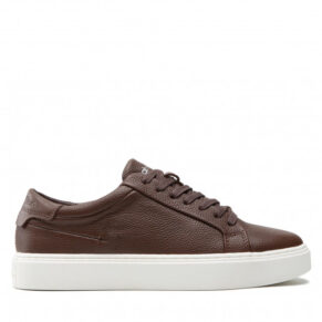 Sneakersy CALVIN KLEIN – Low Top Lace Up Lth HM0HM00742 Chester Brown GWR