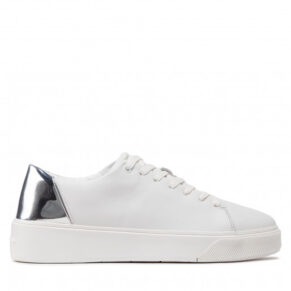 Sneakersy Calvin Klein – Low Top Lace Up HM0HM00824 White/Silver 0K6