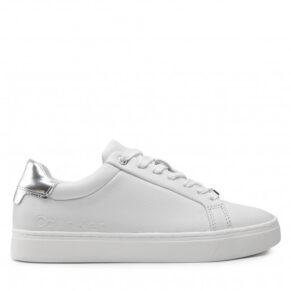 Sneakersy Calvin Klein – Cupsole Lace Up HW0HW01326 White/Silver 0K8
