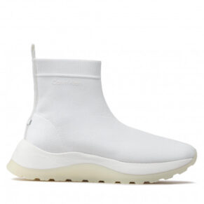 Sneakersy Calvin Klein – 2 Piece Sole Sock Boot-Knit HW0HW01338 Ck White YAF