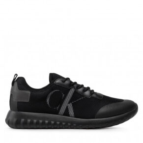 Sneakersy Calvin Klein Jeans – Sporty Runner Eva Slipon R Poly YM0YM00437 Triple Black 0GT