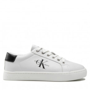 Sneakersy Calvin Klein Jeans – Classic Cupsole Laceup Low Lth YM0YM00491 Bright White YAF