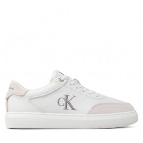 Sneakersy Calvin Klein Jeans – Casual Cupsole Laceup Low Mono YM0YM00496 Triple White 0K8