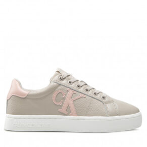 Sneakersy Calvin Klein Jeans – Classic Cupsole Laceup Low YW0YW00775 Eggshell/Pink Blush 0F4