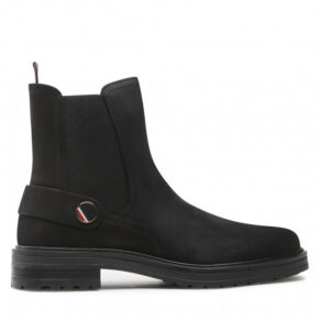 Sztyblety Tommy Hilfiger – Th Coin Flat Boot FW0FW06742 Black BDS