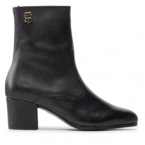 Botki Tommy Hilfiger – Th Hardware Bootie Leather FW0FW06760 Black BDS