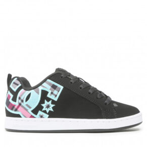 Sneakersy DC – Court Graffik 300678 Black/C Blue Plai(Bkl)