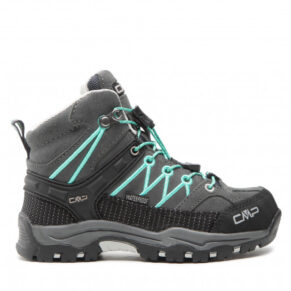 Trekkingi CMP – Kids Rigel Mid Trekking Shoes Wp 3Q12944 Titanio/Acqua