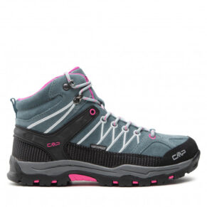 Trekkingi CMP – Kids Rigel Mid Trekking Shoes Wp 3Q12944J Minerl Green/Purple Fljo 14EM