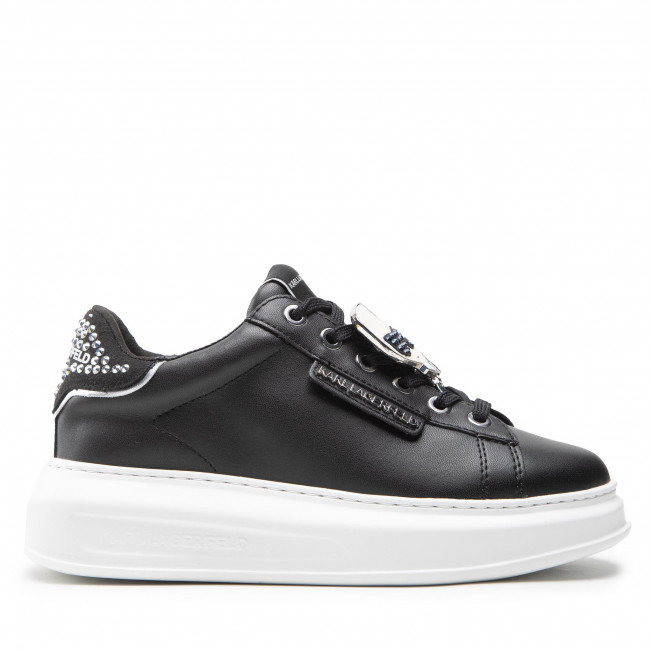 Sneakersy KARL LAGERFELD – KL62576C Eco Lthr Black W/Silver