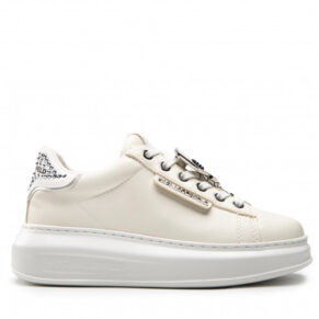 Sneakersy KARL LAGERFELD – KL62576C Eco Leather White W/Silver