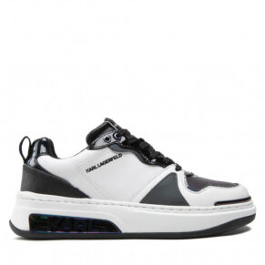 Sneakersy KARL LAGERFELD – KL62024 White Lthr W/Black