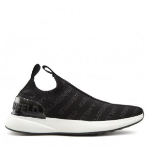 Sneakersy KARL LAGERFELD – KL62119 Black Knit Textile W/Lt Grey