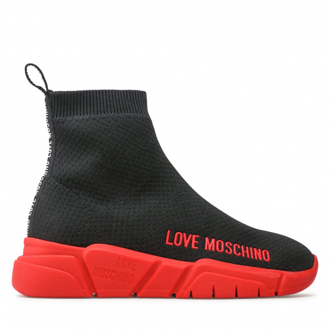 Sneakersy LOVE MOSCHINO – JA15343G1FIZ400A Nero/Rosso