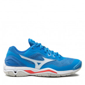 Buty MIZUNO – Wave Stealth V X1GA180024 French Blue/White/Ignition Red