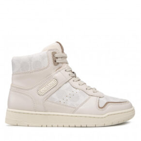 Sneakersy Coach – Hi Top Coated Canvas CD304 Chalk