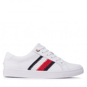 Sneakersy Tommy Hilfiger – Corporate Cupsole Sneaker FW0FW06457 White YBR
