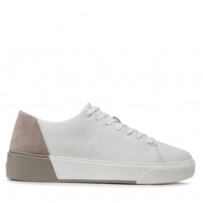 Sneakersy Calvin Klein – Low Top Lace Up HM0HM00676 White/Shadow Beige 0K5