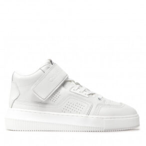 Sneakersy Calvin Klein Jeans – Chunky Cupsole Laceup Mid Lth Wn YW0YW00841 Bright White YAF
