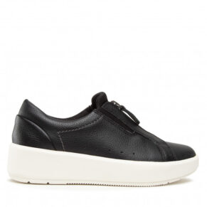 Sneakersy CLARKS – Layton Rae 261685054 Black Leather
