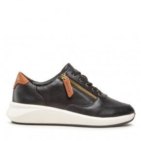 Sneakersy Clarks – Un Rio Zip 261680184 Black Leather
