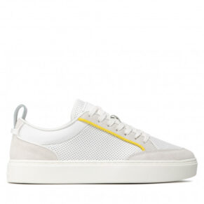 Sneakersy Calvin Klein – Low Top Lace Up Perf Lth HM0HM00347 Bright White YAF