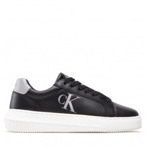 Sneakersy CALVIN KLEIN JEANS – Chunky Cupsole Laceup Low Ess M YW0YW00701 Black/Silver 00T