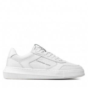 Sneakersy Calvin Klein Jeans – Chunky Cupsole Laceup Lth Mono YM0YM00550 Triple White YAF
