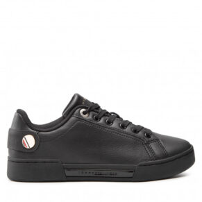 Sneakersy Tommy Hilfiger – Button Detail Court Sneaker FW0FW06733 Black BDS
