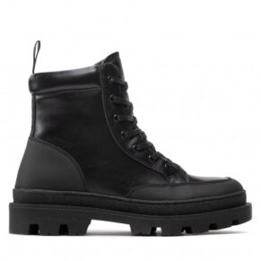 Trapery Les Deux – Tanner Mid-Top Leather Sneaker LDM820022 Black 100100