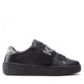 Sneakersy KARL LAGERFELD – KL61037 Black Lthr W/Silver