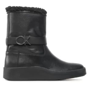 Botki Calvin Klein – Crepe Ankle Boot W Ck Hw L Wl HW0HW01261 Ck Black BAX