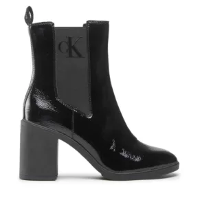 Botki Calvin Klein Jeans – Block Heel Boot Naplak YW0YW00856 Black BDS