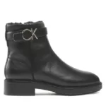 Botki Calvin Klein – Rubber Sole Ankle Boot Hw Wl-Lth HW0HW01257 Ck Black BAX