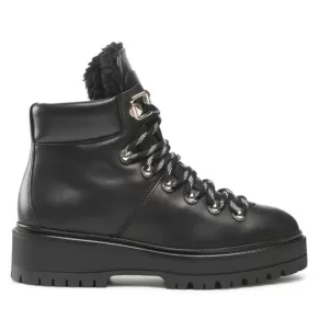 Botki Tommy Hilfiger – Leather Outdoor Flat Boot FW0FW06725 Black BDS