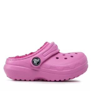 Klapki Crocs – Classic Lined Clog T 207009 Taffy Pink