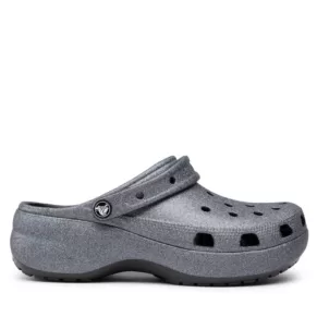Klapki Crocs – Classic Platform Glitterclog W 207770 Black