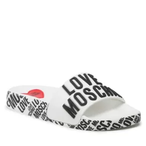 Klapki LOVE MOSCHINO – JA28112G1GI17100 Bianco/Logo Nero