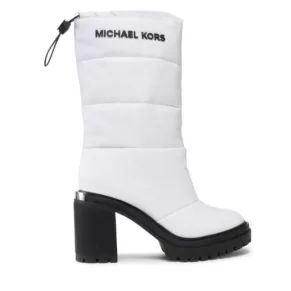 Kozaki MICHAEL Michael Kors – Holt Quilted Boot 40F2HOMB5D Optic White