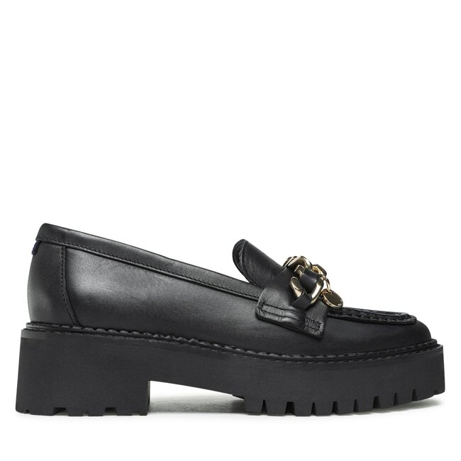 Loafersy Tommy Hilfiger – Chain Chunky Loafer FW0FW06865 Black BDS