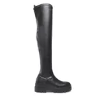 Muszkieterki Tommy Hilfiger – Monochromatic Over The Knee Boot FW0FW07055 Black BDS