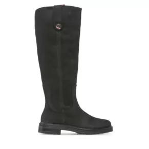 Oficerki Tommy Hilfiger – Th Coin Longboot FW0FW07049 Black BDS