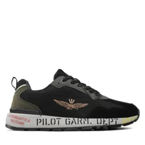 Sneakersy Aeronautica Militare – 222SC214CT3059 Black/Verde Bosco/Ghiaccio 94252