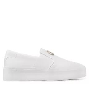 Sneakersy Calvin Klein – Flatform Cupsole Slip On W/Hw HW0HW01421 Bright White