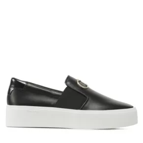 Sneakersy Calvin Klein – Flatform Cupsole Slip On W/Hw HW0HW01421 Ck Black BEH