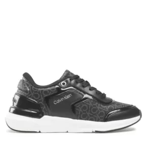 Sneakersy Calvin Klein – Flexi Runner Lace Up HW0HW01216 Black/Black Mono 0GK