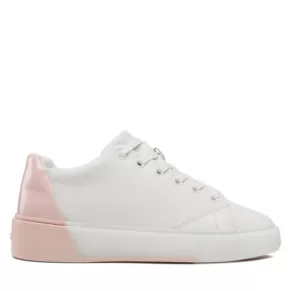 Sneakersy Calvin Klein – Heel Counter Cupsole Lace Up HW0HW01378 White/Sepia Rose 0LF