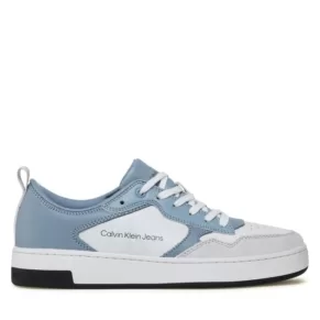 Sneakersy Calvin Klein Jeans – Basket Cupsole Low Lth Mono YM0YM00574 Iceland Blue/White/Ghost Grey 0G0
