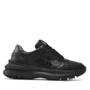Sneakersy Calvin Klein Jeans – Chunky Runn Laceup Low Leather YM0YM00521 Triple Black 0GT